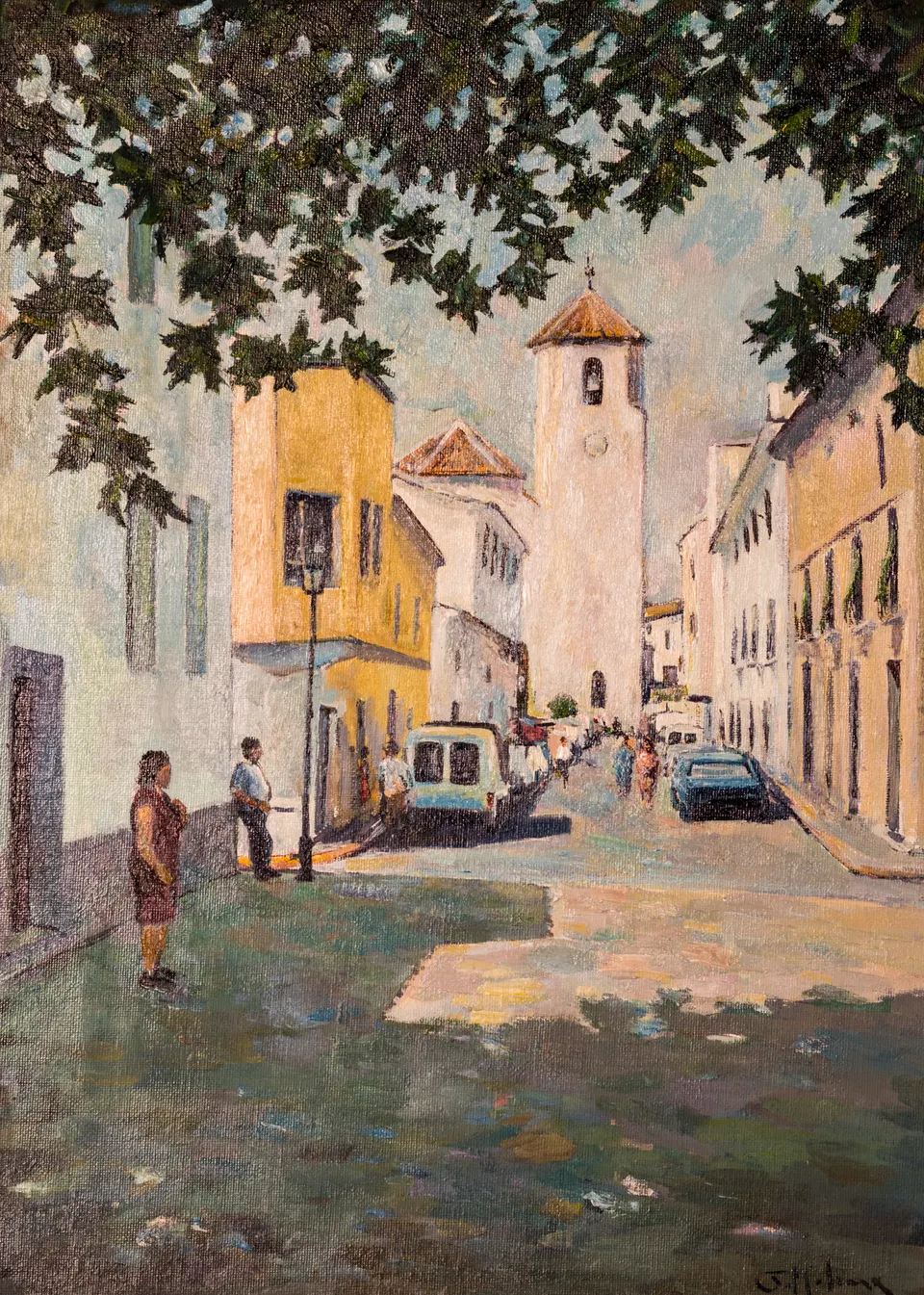 Street in the shade