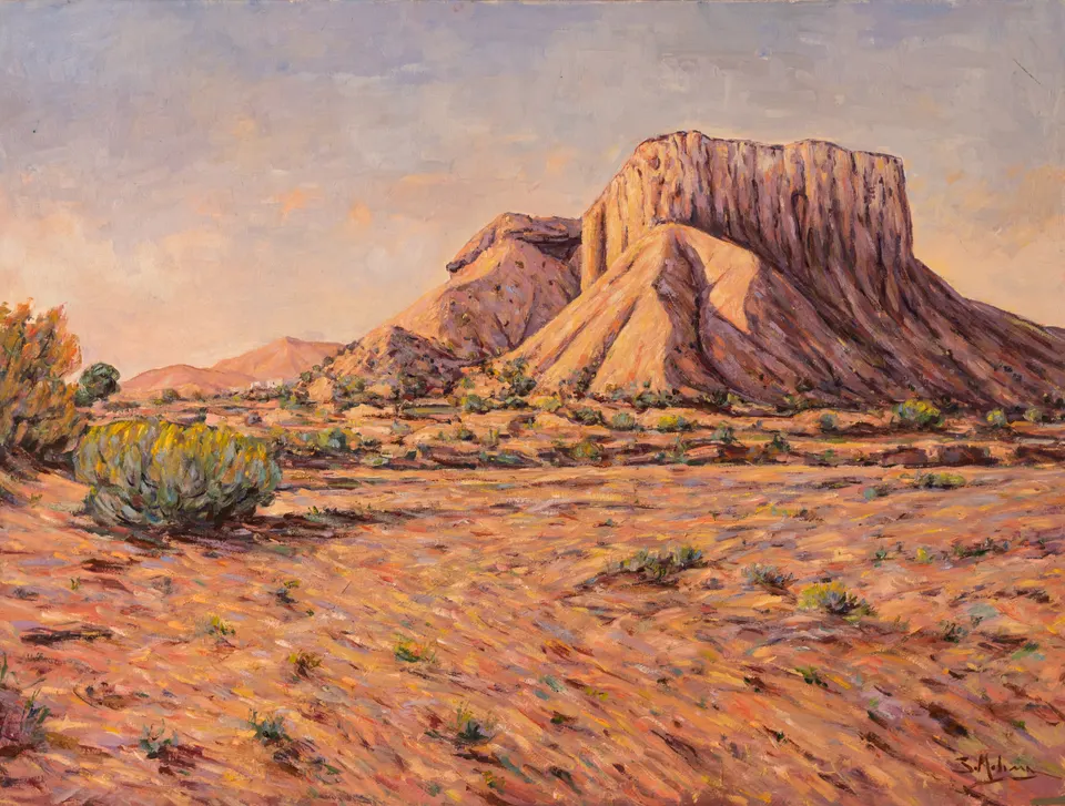 Flat-topped hill