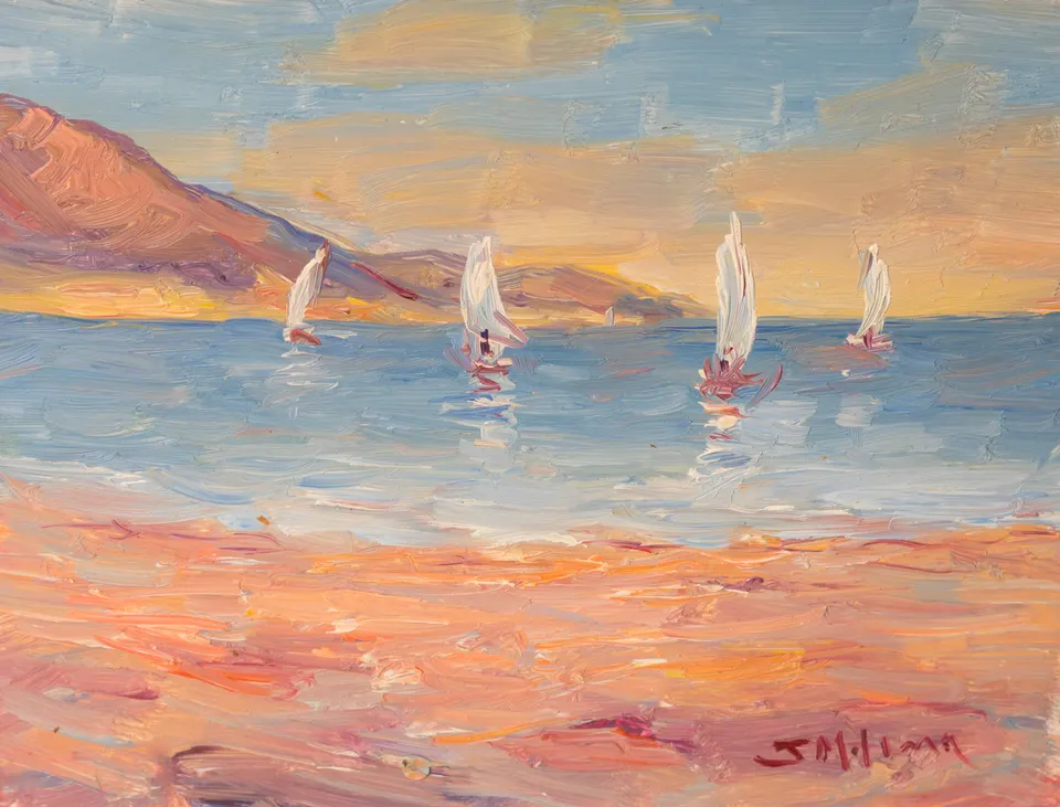 Sails off the shore