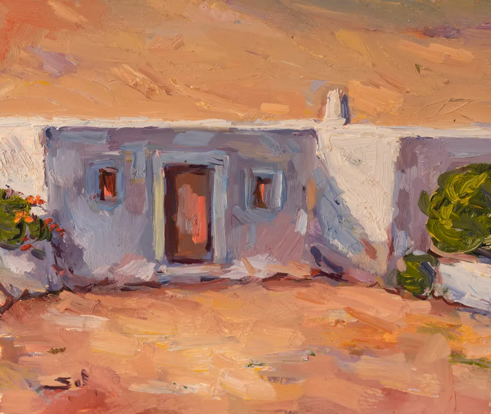 Dark doorway in the wall