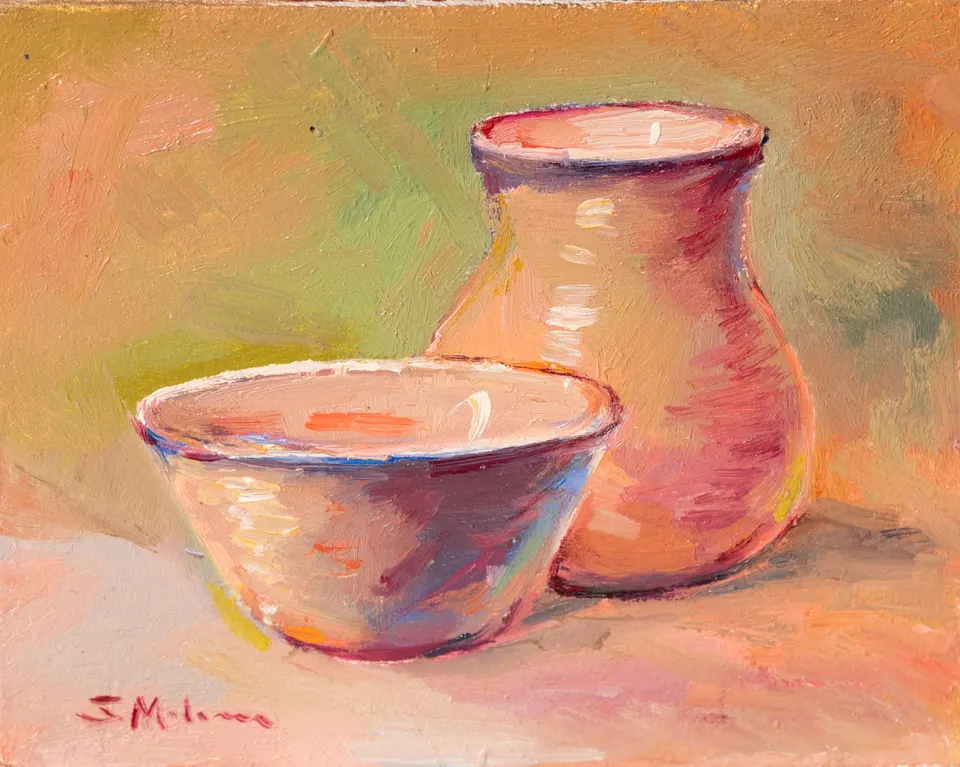 Bowl and earthenware jug