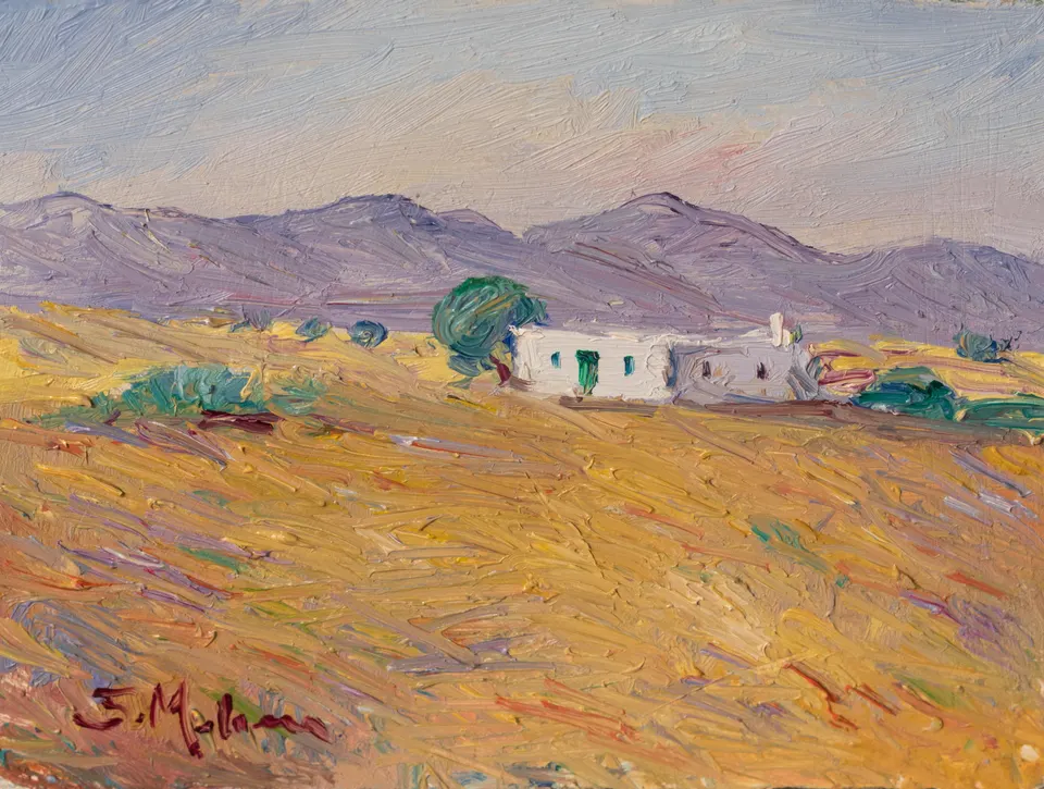 Farmhouse in the stubble
