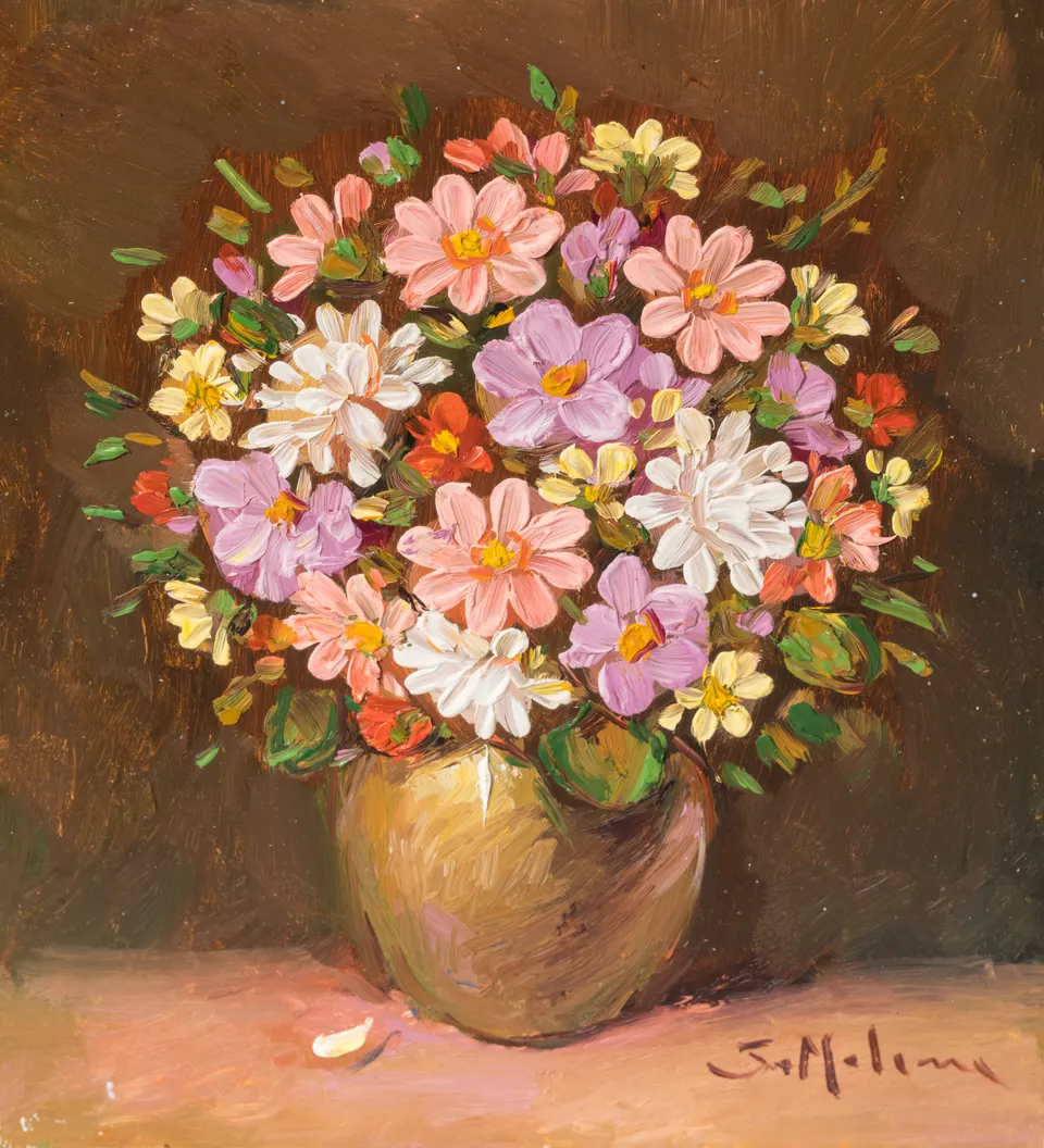 Mauve and pink flowers