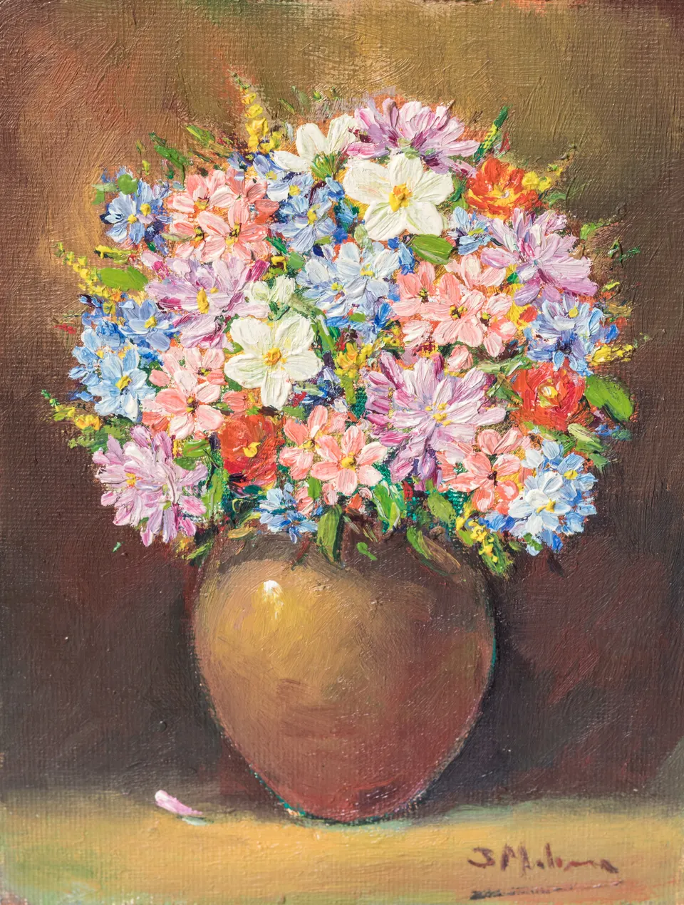 Vase of wildflowers