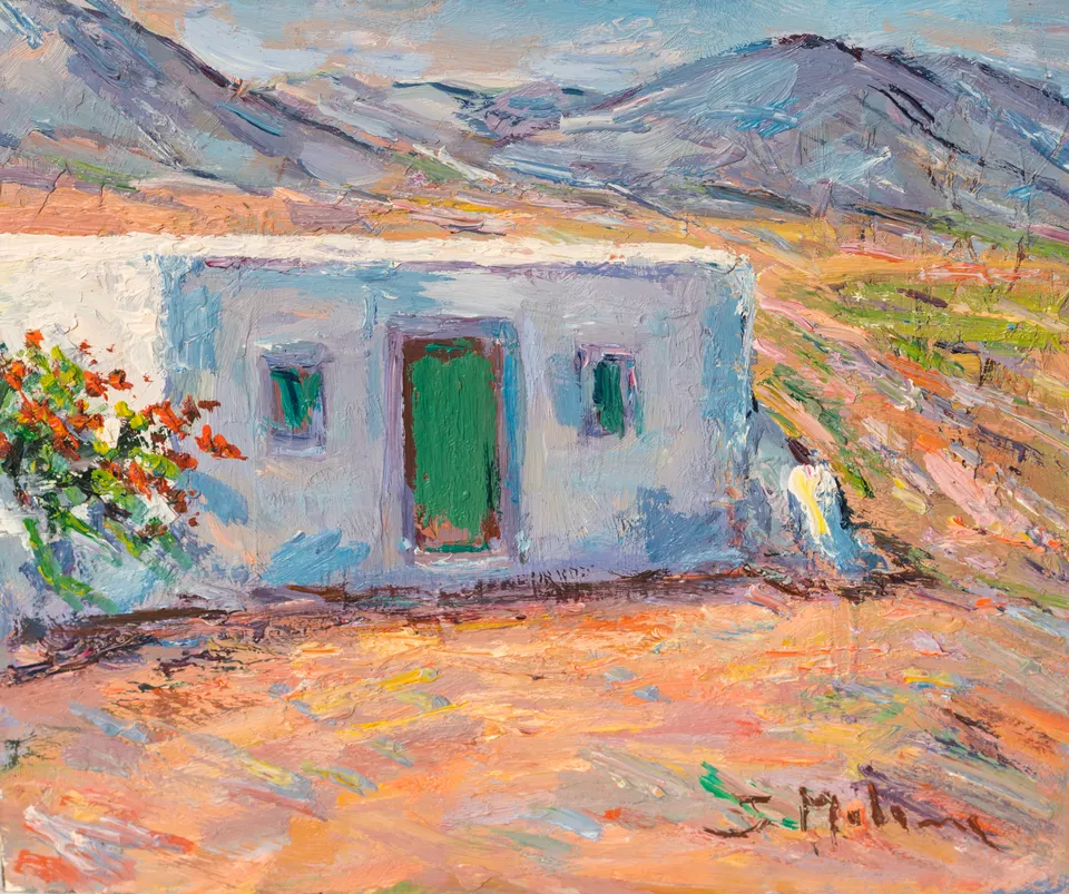 House on the orange slope