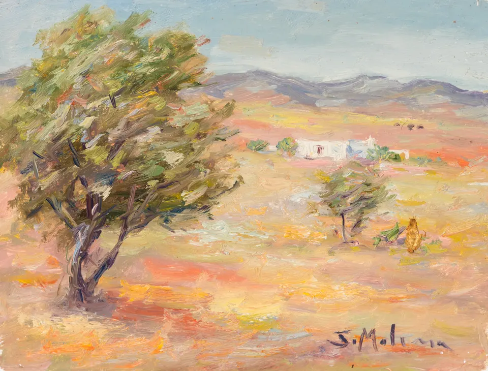 Tree above the golden plain